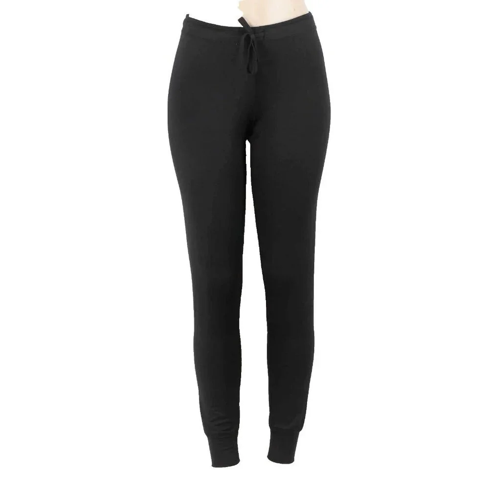 PINK Ultimate Sz XS x 29 Black Drawstring Poly Blend Jogger Activewear Pant - Picture 2 of 5